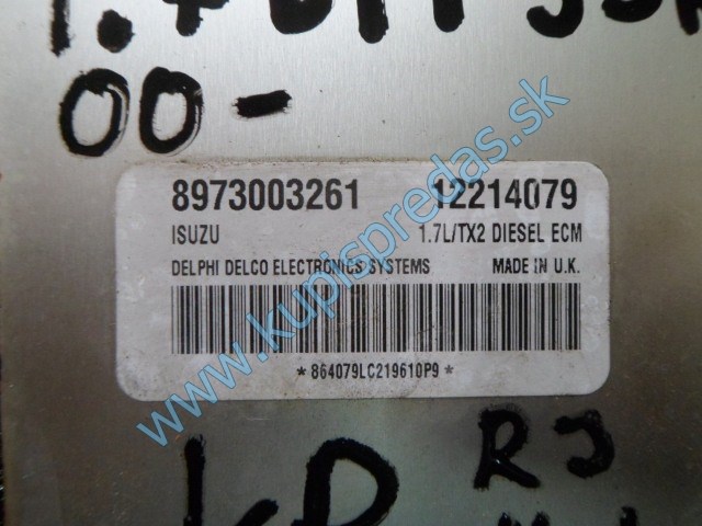riadiaca jednotka motora na opel combo 1,7dti, 8973003261